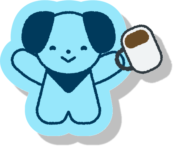 Blue puppy